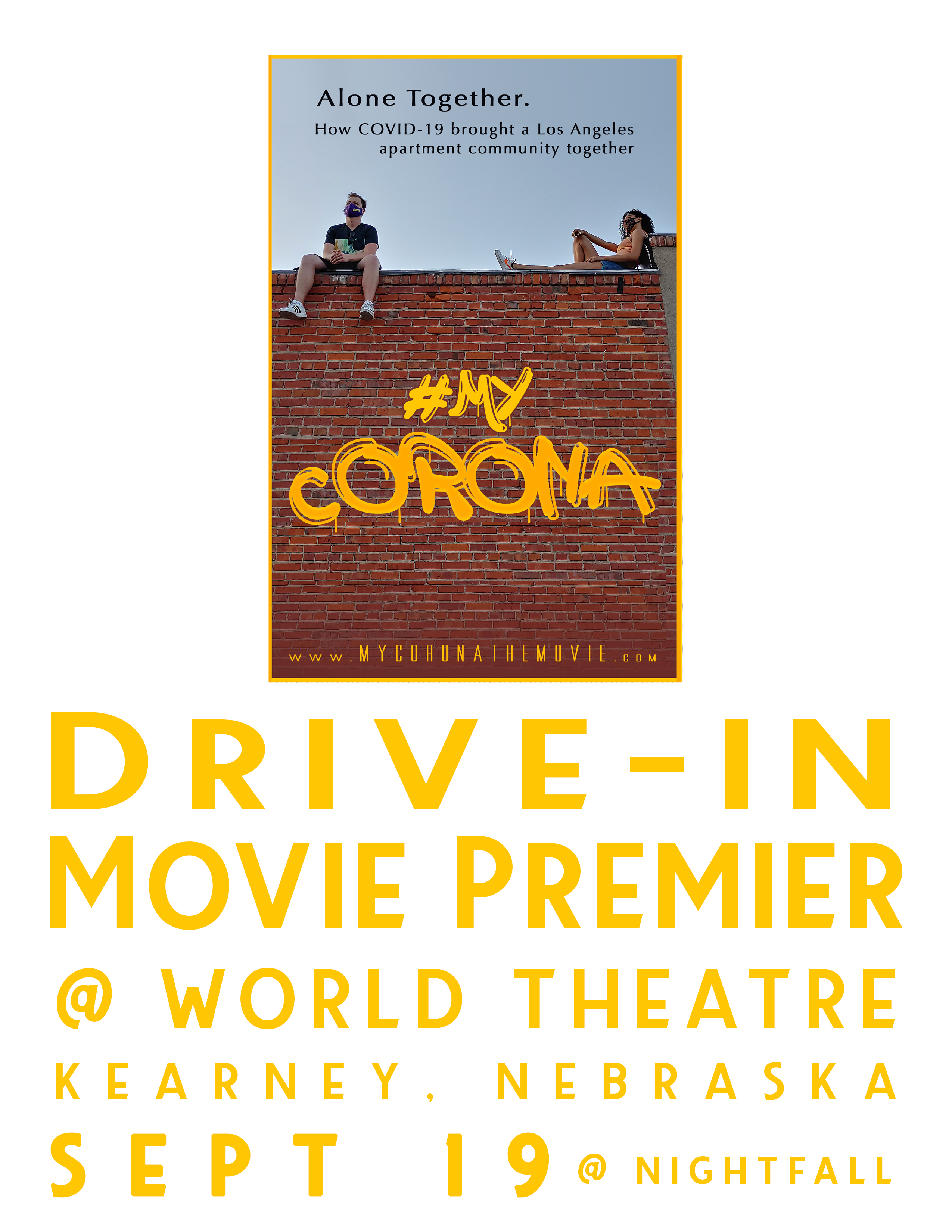World Drive-In Premiere of #MyCorona Movie Poster